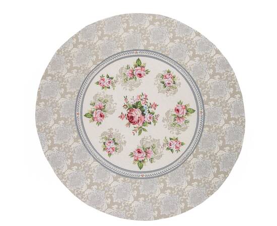 Скатертина гобеленова O180 (ROUND386LI-180D) LiMaSo, Тип: скатертини, Основний колір: бежевий, Форма скатертини: кругла, Розмір: Ø180, зображення 2