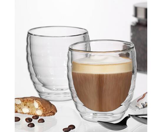 Набор стаканов для капучино с двойными стенками KELA Cesena, 200 мл, 2шт. (12411)