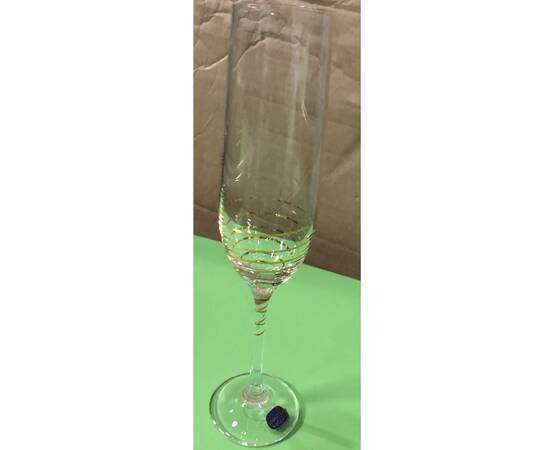 Келихи Viola (Spiral) 190мл для шампанського 2шт Bohemia (40729/190/M8441/2)