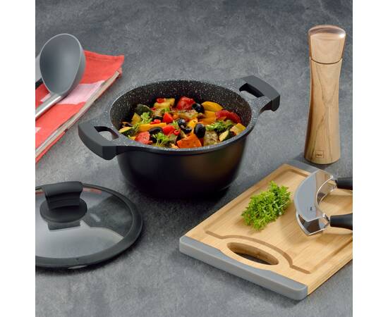 Каструля з кришкою KELA Stella Nova, 20 см, 2,2 л (12218), Тип: каструля, Об'єм: 2,2 л, Колір: чорний, зображення 7