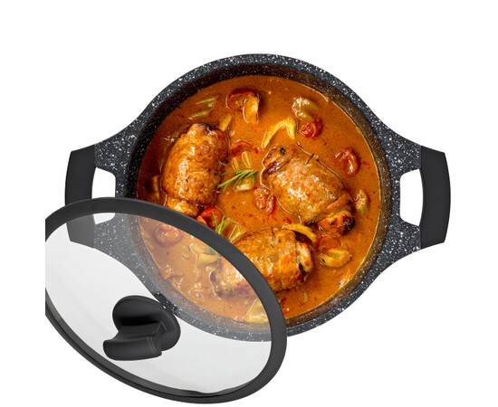 Каструля з кришкою KELA Stella Nova, 24 см, 3,5 л (12219), Тип: каструля, Об'єм: 3,5 л, Колір: чорний, зображення 6