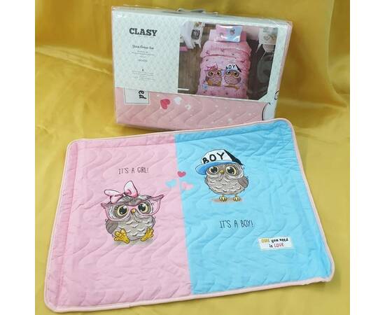 Покрывало детское/подростковое стеганое 180x240 с наволочкой 50х70 PUHU Clasy (16929), изображение 2