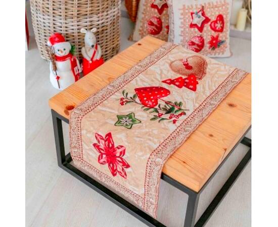 Доріжка Прянощі 40х140 Прованс (013767), Тип: доріжки (раннери), Основний колір: червоний, Форма скатертини: прямокутна, Розмір: 40x140, зображення 2