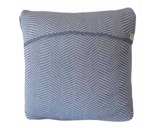 Наволочка 45х45 вязаная жаккардовая British Grey Прованс (010427), Цвет: серый, Тип: наволочки, Размер: 45x45, изображение 2