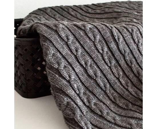 Плед 140х180 SOFT Коси Графіт (004) Прованс (012251), Основний колір: графітовий, Розмір: 140x180, зображення 2