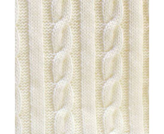 Плед 220х240 SOFT Коси молочні (008) Прованс (013909), Основний колір: білий, Розмір: 220x240, зображення 2