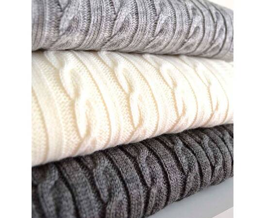 Плед 220х240 SOFT Коси молочні (008) Прованс (013909), Основний колір: білий, Розмір: 220x240, зображення 3