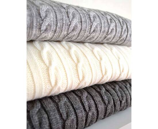 Плед 220х240 SOFT Коси Сірий (003) Прованс (013970), Основний колір: сірий, Розмір: 220x240, зображення 3