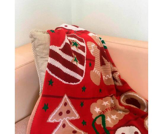 Плед 130х170 Печиво Прованс (016066), Основний колір: червоний, Розмір: 130x170, зображення 2