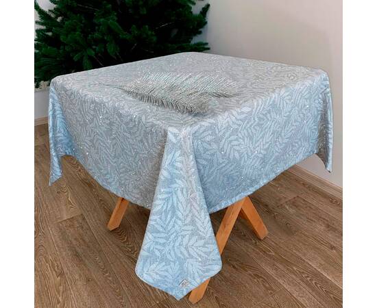 Скатерть Ельза Сіре срібло 132х132 Прованс (016526), Тип: скатерти, Цвет: серый, Форма скатерти: квадратная, Размер: 132x132, изображение 2