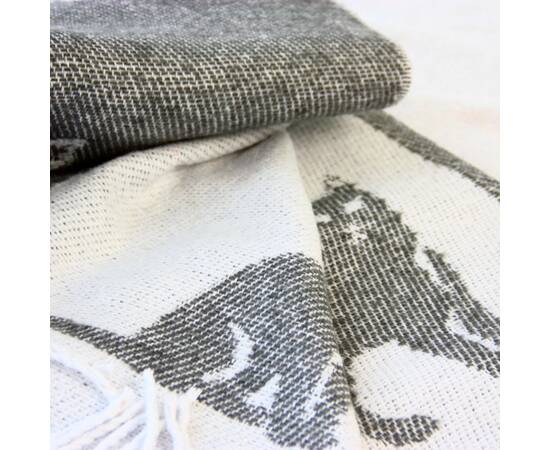 Плед LightHouse CATS 140х200 сірий (52099), Основний колір: сірий, Розмір: 140x200, зображення 3