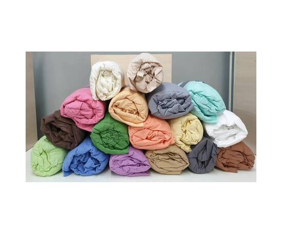 Простынь на резинке трикотажная 180x200 MINT Zeron (16897), Цвет: бирюзовый, Тип: простыни на резинке, Размер: 180x200, изображение 2