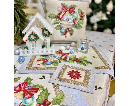 Серветка-підкладка під тарілку 17х18 LiMaSo (RUNNER902-17), Тип: сеты и подтарельники, Цвет: красный, Форма скатерти: прямоугольная, Размер: 17x18, изображение 2