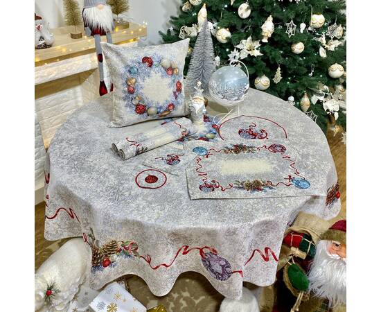 Серветка-підкладка під тарілку 17х18 LiMaSo (RUNNER903-17), Тип: сети та підтарільники, Основний колір: сірий, Форма скатертини: прямокутна, Розмір: 17x18, зображення 2