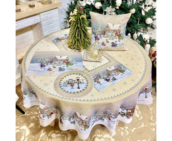 Серветка-підкладка під тарілку 17х18 LiMaSo (RUNNER908-17), Тип: сети та підтарільники, Основний колір: коричневий, Форма скатертини: прямокутна, Розмір: 17x18, зображення 2