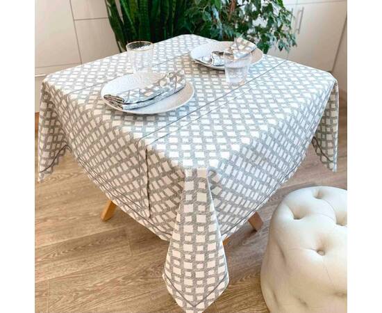 Скатертина Avantime Лофт Сірий 132х132 Прованс (017279), Тип: скатертини, Основний колір: графітовий, Форма скатертини: квадратна, Розмір: 132x132, зображення 2