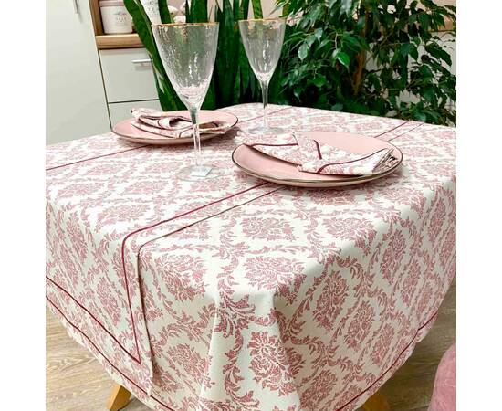 Скатертина Avantime Версаль Бордо 132х132 Прованс (017274), Тип: скатертини, Основний колір: бордовий, Форма скатертини: квадратна, Розмір: 132x132, зображення 2