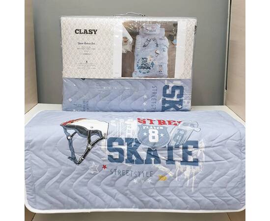 Покрывало детское/подростковое стеганое 180x240 с наволочкой 50х70 Skyland Clasy (17195), изображение 2