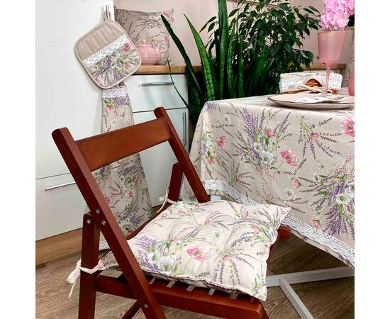 Подушка на стілець Grosso 40х40 Прованс (017527), Колір: бузковий, Розмір: 40x40, зображення 3