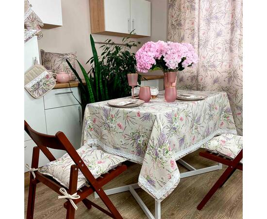 Подушка на стілець Grosso 40х40 Прованс (017527), Колір: бузковий, Розмір: 40x40, зображення 4