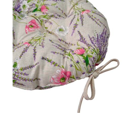 Подушка на стул круглая Grosso D-40 Прованс (017529), Цвет: сиреневый, Размер: Ø 40, изображение 2