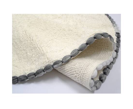 Коврик Irya Ronan ekru молочный 90x90 (svt-2000022266727), Цвет: кремовый, Размер: Ø90, изображение 3