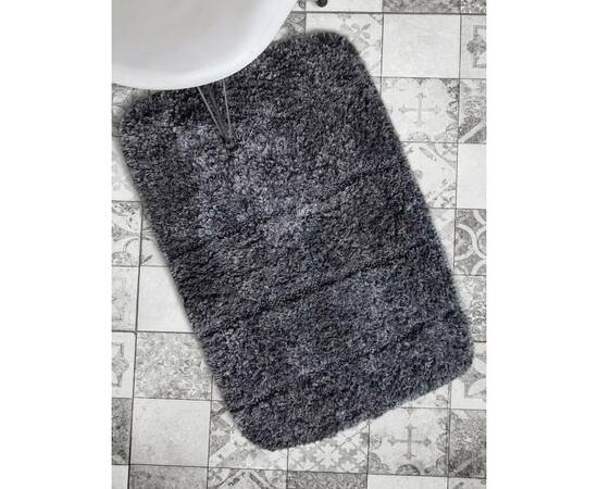 Набор ковриков Irya Clay gri (Taslama) серый 60x90+40x60 (svt-2000022265621), Цвет: серый, Размер: 60x90, изображение 3