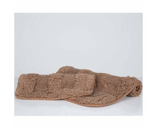 Набор ковриков Irya Ruth kahve кофе 60x90+40x60 (svt-2000022265522), Цвет: коричневый, Размер: 60x90, изображение 2