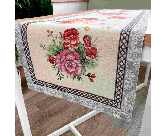 Доріжка Manila 40х140 Прованс (021664), Тип: доріжки (раннери), Основний колір: рожевий, Форма скатертини: прямокутна, Розмір: 40x140, зображення 2