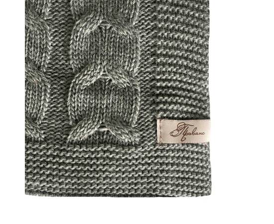 Плед 140х180 Глорія Косы Сірий Прованс (014729), Цвет: серый, Размер: 140x180, изображение 3