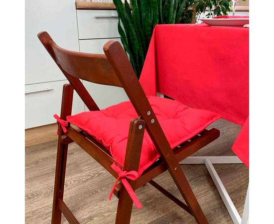 Подушка на стілець 40х40 Червона Прованс (017655), Колір: червоний, Розмір: 40x40, зображення 3