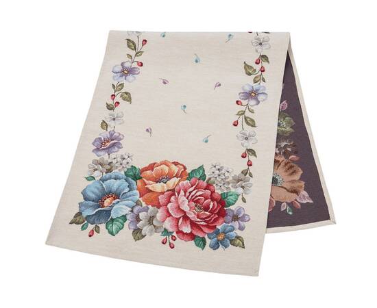 Наперон гобеленовий 45х140 (RUNNER863-45) LiMaSo, Тип: доріжки (раннери), Основний колір: рожевий, Форма скатертини: прямокутна, Розмір: 45x140, зображення 2