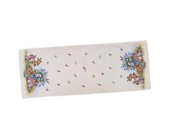 Наперон гобеленовий 37х100 (RUNNER1016-37) LiMaSo, Тип: дорожки (раннеры), Цвет: сиреневый, Форма скатерти: прямоугольная, Размер: 37x100, изображение 2