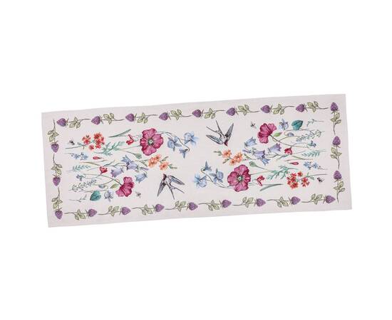 Наперон гобеленовий 37х100 (RUNNER862-37) LiMaSo, Тип: доріжки (раннери), Основний колір: бузковий, Форма скатертини: прямокутна, Розмір: 37x100, зображення 2