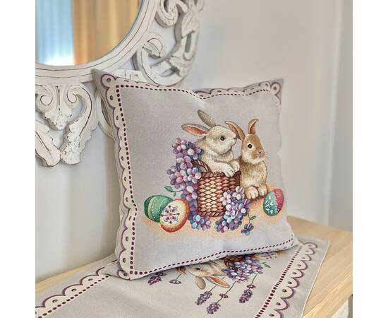 Подушка гобеленова 45X45 (KISS 1018) LiMaSo, изображение 3