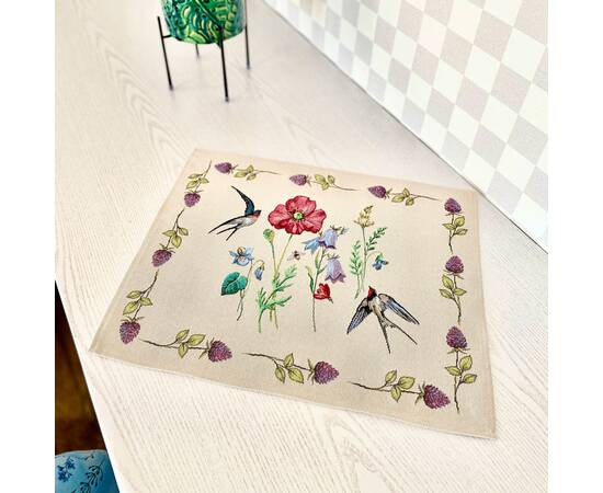 Серветка-підкладка під тарілку гобеленова 37х49 (RUNNER862-49) LiMaSo, Тип: сети та підтарільники, Основний колір: бузковий, Форма скатертини: прямокутна, Розмір: 37x49, зображення 2