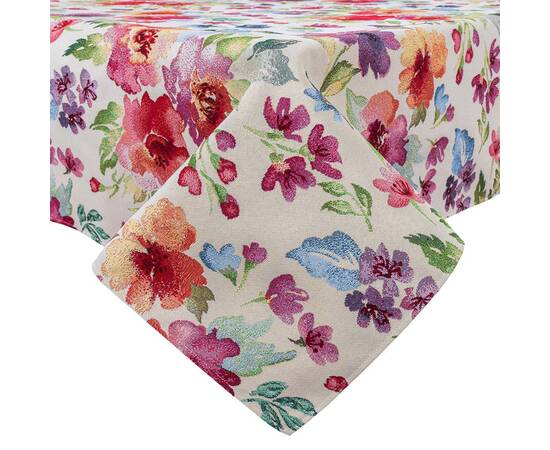 Скатертина гобеленова 137х220 (EDEN403-220) LiMaSo, Тип: скатертини, Основний колір: рожевий, Форма скатертини: прямокутна, Розмір: 137x220, зображення 2