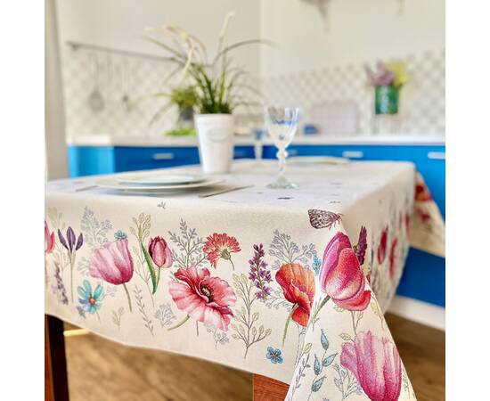 Скатертина гобеленова 160х250 (RUNNER1002-250) LiMaSo, Тип: скатертини, Основний колір: фіолетовий, Форма скатертини: прямокутна, Розмір: 160x250, зображення 4