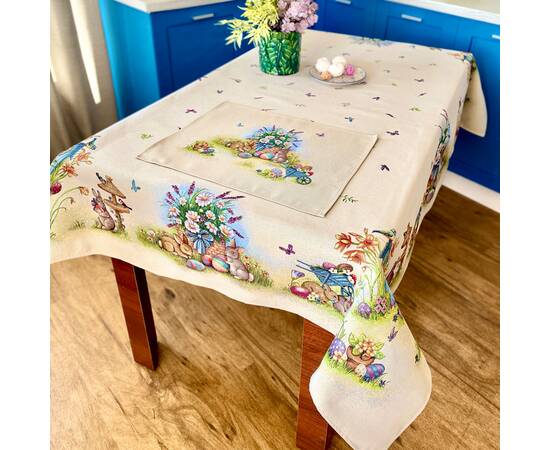 Скатертина гобеленова 137х180 (RUNNER1016-180) LiMaSo, Тип: скатерти, Цвет: сиреневый, Форма скатерти: прямоугольная, Размер: 137x180, изображение 3