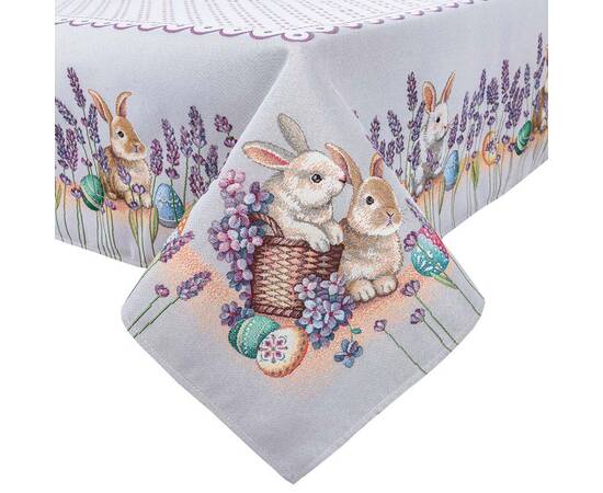 Скатертина гобеленова 97х100 (RUNNER1018-100) LiMaSo, Тип: скатерти, Цвет: сиреневый, Форма скатерти: квадратная, Размер: 97x100, изображение 2