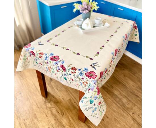 Скатертина гобеленова 160х250 (RUNNER862-250) LiMaSo, Тип: скатерти, Цвет: сиреневый, Форма скатерти: прямоугольная, Размер: 160x250, изображение 3