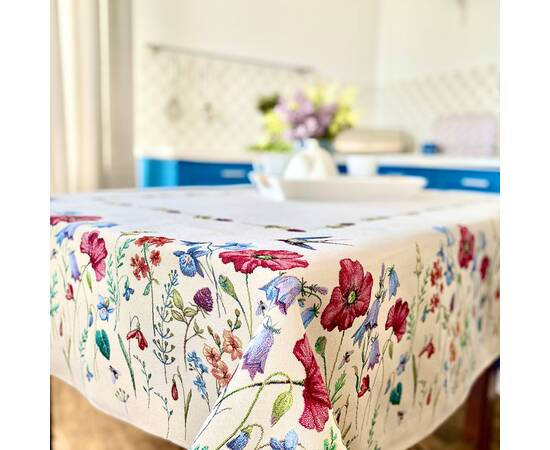 Скатертина гобеленова 160х250 (RUNNER862-250) LiMaSo, Тип: скатерти, Цвет: сиреневый, Форма скатерти: прямоугольная, Размер: 160x250, изображение 4