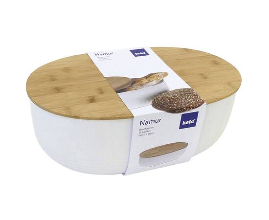 Хлебница KELA Namur белая 37,5х23х14 см (12060)