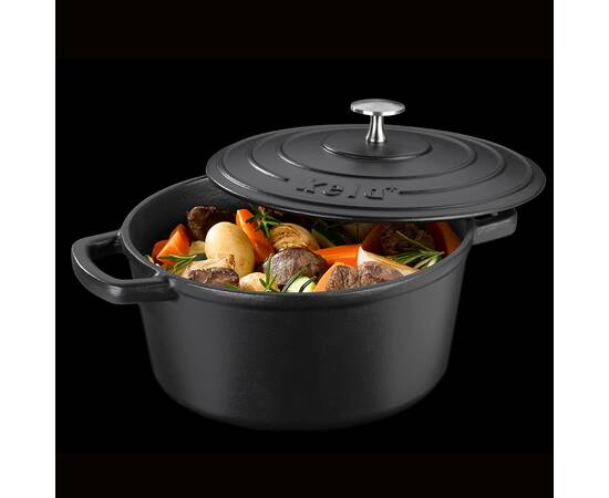 Кастрюля чугунная с крышкой KELA Calido, 24 см, 4,0 л (12471)