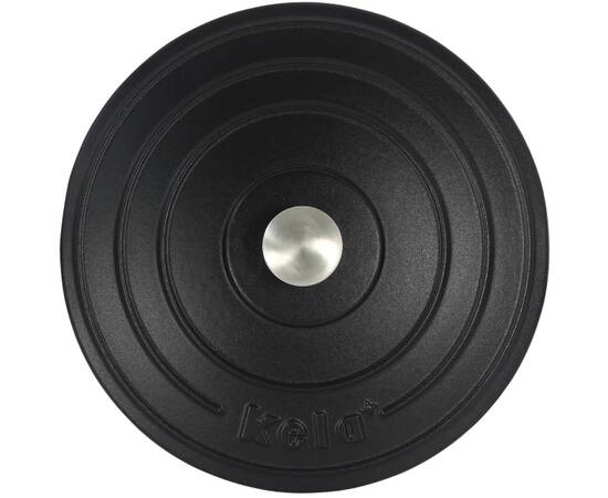 Каструля чавунна з кришкою KELA Calido, 26 см, 5,0 л (12472), Тип: каструля, Об'єм: 5 л, Колір: чорний, зображення 4