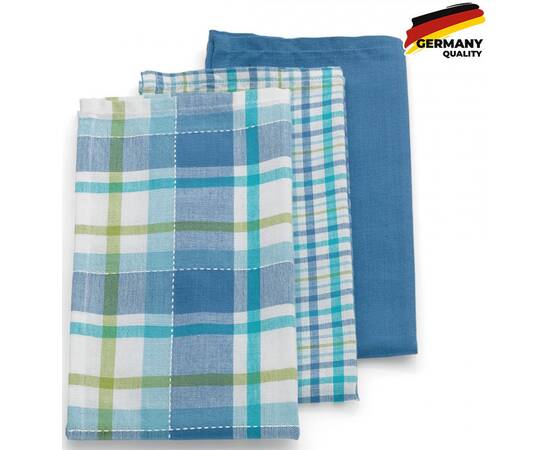 Набор кухонных полотенец KELA Pasado блакитний, 65х45 см, 3 шт. (15964)