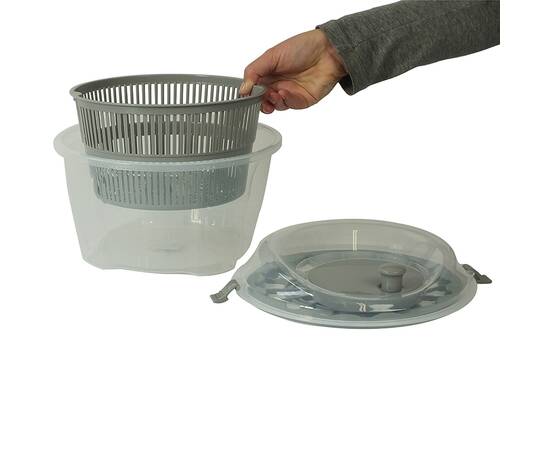 Сушарка для салату KELA Mailin сіра 24,5х17,5 см (11907), зображення 3