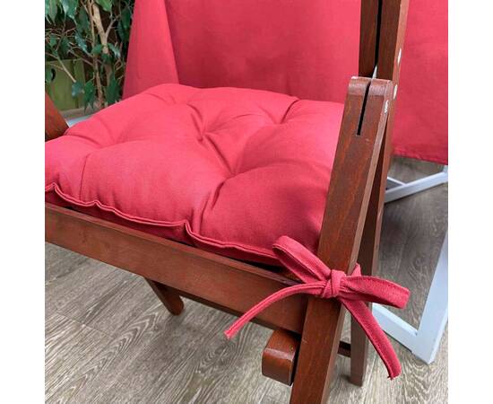 Подушка на стул 40х40 Бордо Прованс (021387), Цвет: бордовый, Размер: 40x40, изображение 2