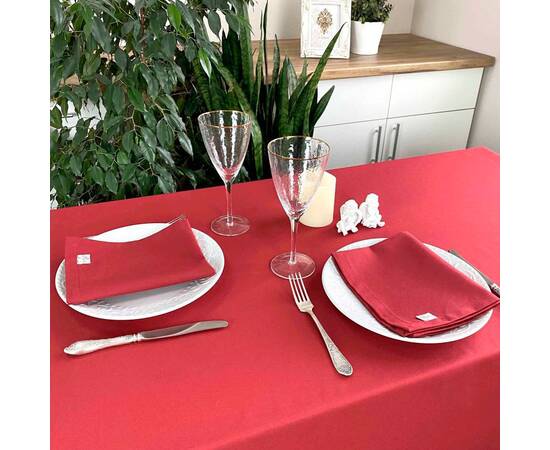 Скатерть Бордо 145х145 Прованс (021393), Тип: скатерти, Цвет: бордовый, Форма скатерти: квадратная, Размер: 145x145, изображение 2