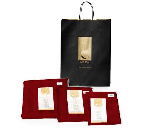 Наволочка MirSon Aldo 70х70 см (2200000049704), Цвет: бордовый, Тип: наволочки, Размер: 70x70, изображение 2